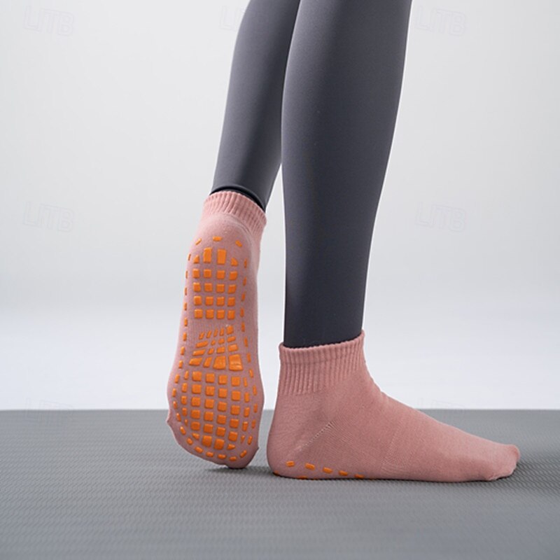 4 Paar Grip-Pilates-Socken für Damen, rutschfeste Yoga-Sportsocken, atmungsaktive Trampolin-Grip-Socken für Kinder und Erwachsene, Baby-Bodensocken mit Silikon-Grip für Tanz, Zuhause, Fitnessstudio, 2025 - $9.99 –P10