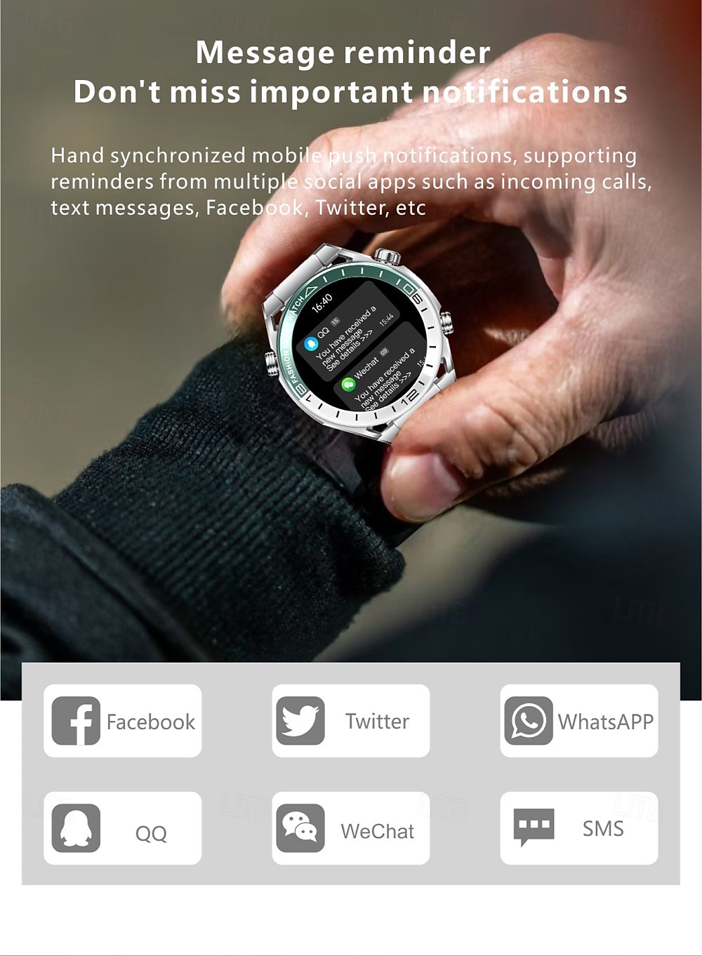 S7PRO Smart Watch 1.62" HD Display Bluetooth Call Smartwatch for Android iOS – Compass, Message & Music Control, Sport Mode 2025 - $64.99 –P15