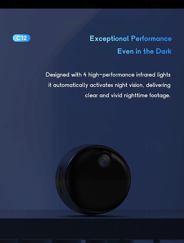 Mini Hidden Camera Wireless Indoor Camera for Home Safety1080P WiFi Nanny Cam with Magnetic Bracket90 Days Battery Life Auto Night VisionPIR Motion Detection for Home SafetyCloud & SD Storage 2025 - $51.99 –P6
