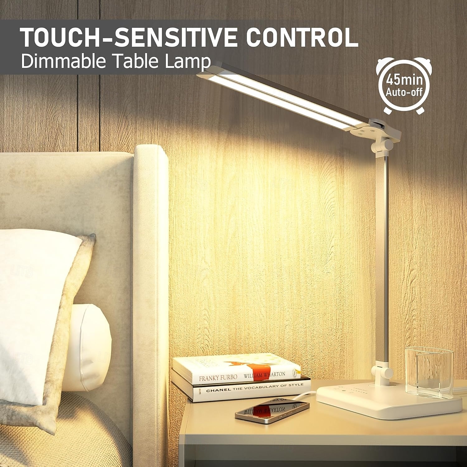 Double Head LED Desk Lamp Dimmable Touch Control and 5 Lighting Modes Dual Swing Arms USB Charging Ports Eye-Caring Table Lamps for Upright Piano Music Stand Nail Home & Office 2026 - $43.99 –P10