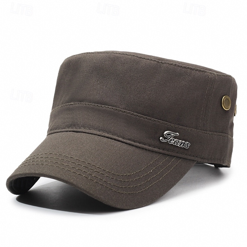 Herren Schiebermütze Sonnenhut Trucker-Kappe Schwarz Marineblau Polyester Metall Mode Lässig Straße Täglich Einfach Verstellbar Sonnenschutz Atmungsaktiv 2025 - $9.49 –P4