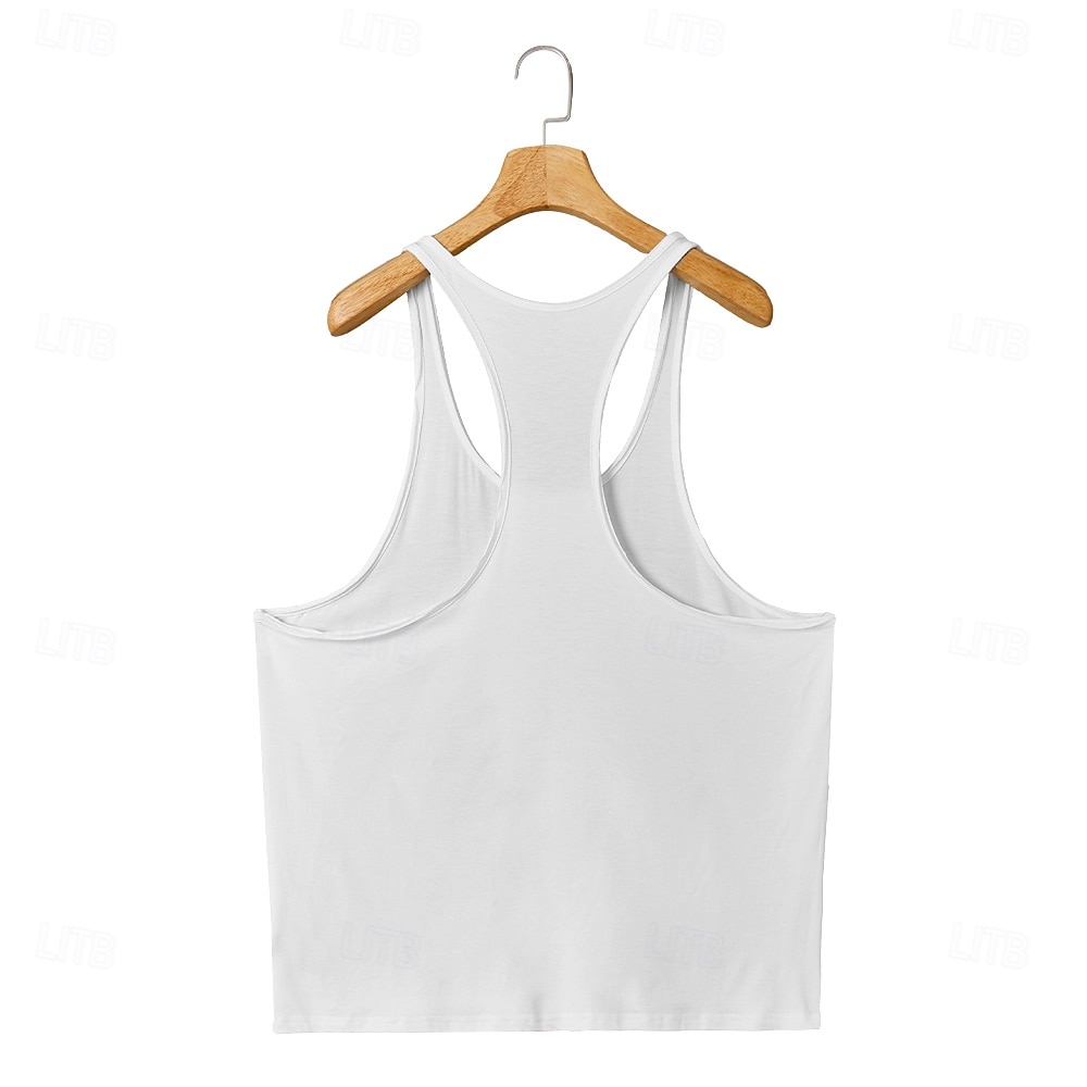 Canotta da uomo in modal, canottiera intima, senza maniche, senza maniche, scollo a U, bordo grezzo, estiva, semplice, alla moda, classica, comoda, casual, sportiva, da casa, nera, bianca, cachi, maglietta da uomo del 2025 a $12.99 –P8