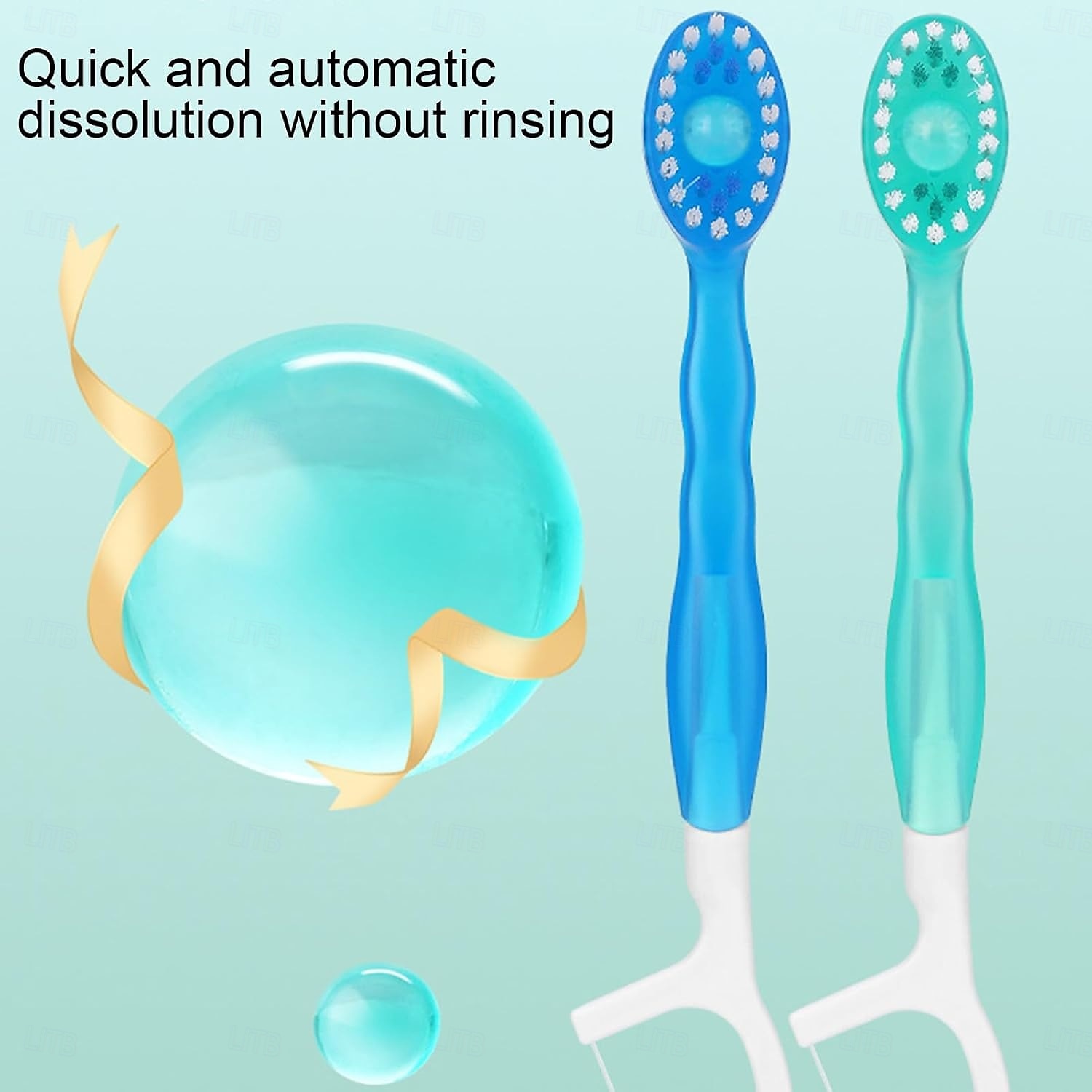 Mini escovas de dente descartáveis 5 em 1 com pasta de dente, raspador de língua, palitos, estojo de viagem para fio dental, escovas de dente de viagem pré-coladas para trabalho ou viagem, escovas de 2025 por $9.99 –P9
