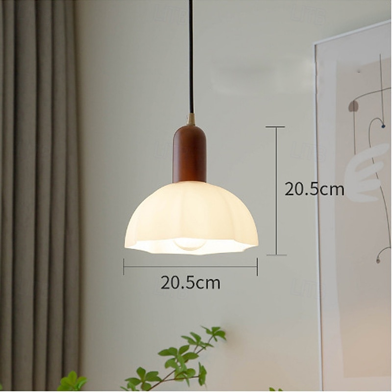 20 cm Design De Lanterna Formas geométricas Luzes Pingente Vidro Madeira Vidro Estilo Artístico Estilo Formal Estilo Moderno Artistíco Estilo nórdico 110-120V 220-240V de 2025 por $65.99 –P4