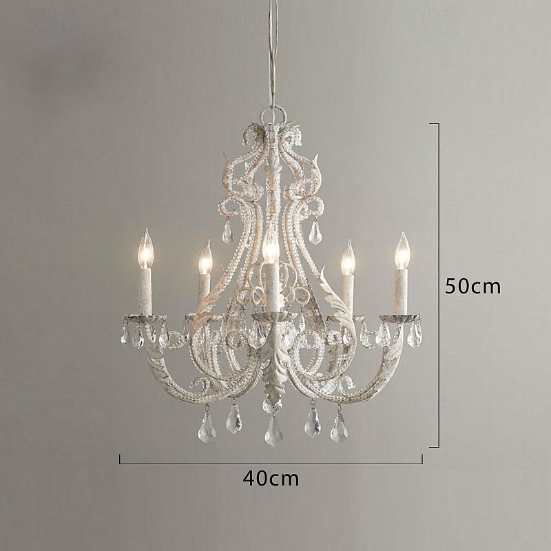 5-Light 40 cm Lámpás dizájn Csillárok Fém Festett felületek Szüret 110-120 V 220-240 V 2025 - $553.69 –P4