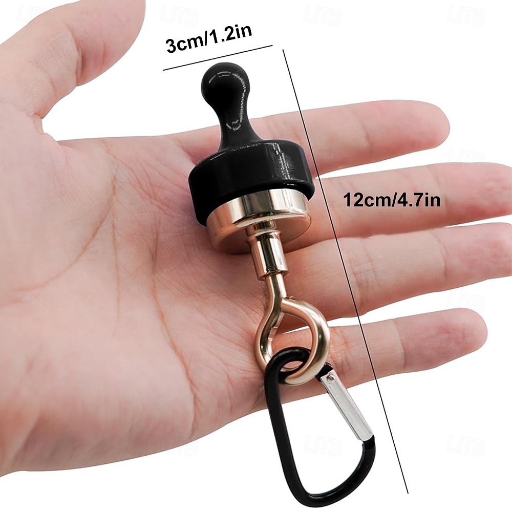 2 Sets Strong Magnet Hooks Pulling Force Rare Earth Magnetic Hooks with Countersunk Hole Eyebolt for Outdoor Hanging Camping LightSkylight Tent Fixer Hook with Mountaineering Buckle 2Pack 2025 - $12.99 –P5
