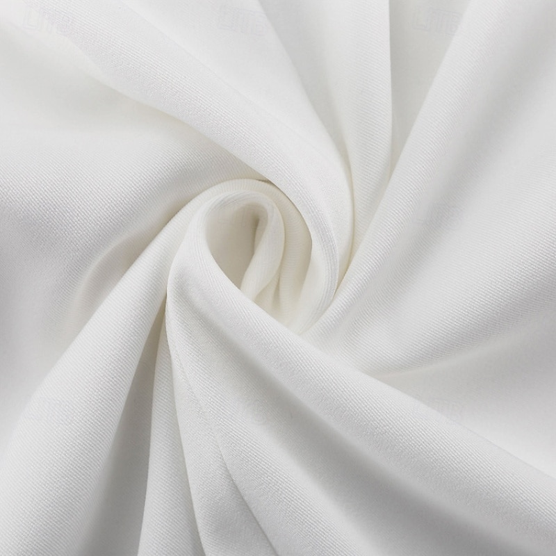 Dámské Sukně Módní Maxi Střední vzestup Sukně Bez vzoru Rozdělené konce Lehce elastické Dovolená ulice Bílá Léto Polyester 2025 - $29.99 –P7