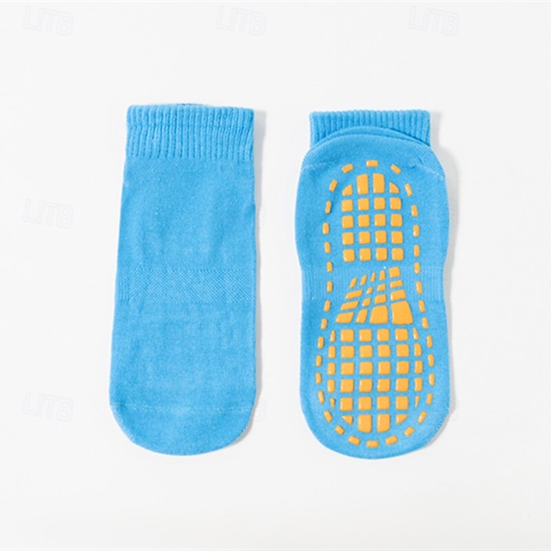 4 Paar Grip-Pilates-Socken für Damen, rutschfeste Yoga-Sportsocken, atmungsaktive Trampolin-Grip-Socken für Kinder und Erwachsene, Baby-Bodensocken mit Silikon-Grip für Tanz, Zuhause, Fitnessstudio, 2025 - $9.99 –P15