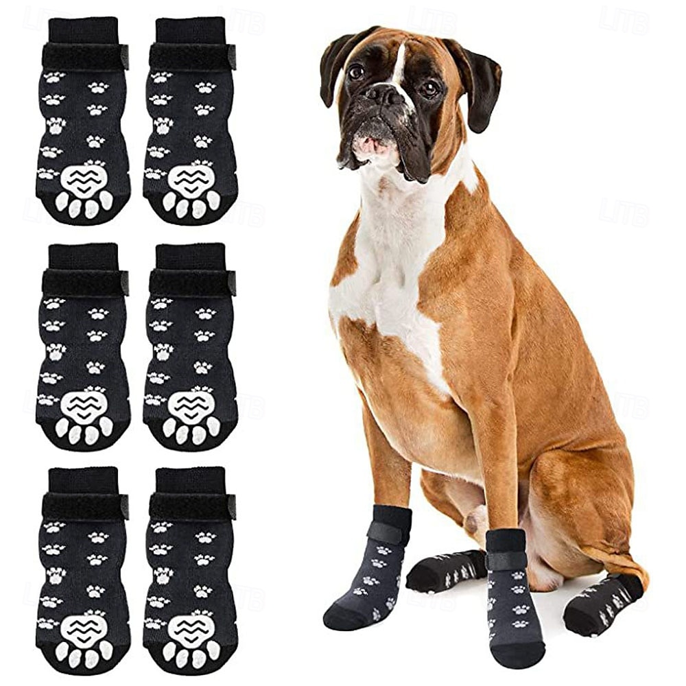Calzini antiscivolo per cani per evitare che si lecchino le zampe, scarpe per cani per pavimenti caldi, stivaletti per cani di piccola, media e grande taglia, stivali con controllo della trazione per del 2025 a $15.49 –P2