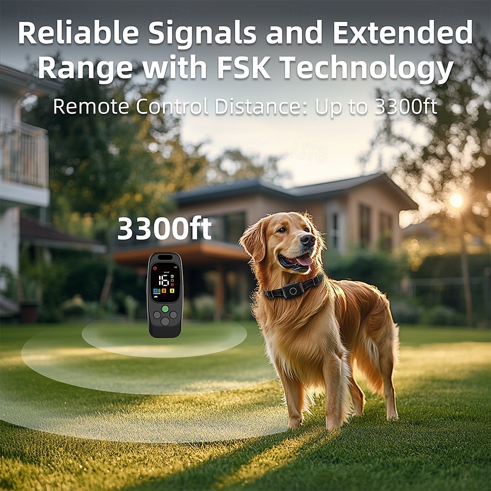 Dog Training Anti Bark Collar Shock Collar Anti Bark Device Shock Collar For Dogs With Remote Dog Barking Control Devices Remote Controlled New Design Dog Dog Pets Waterproof Trainer Adjustable 2025 - $80.99 –P3