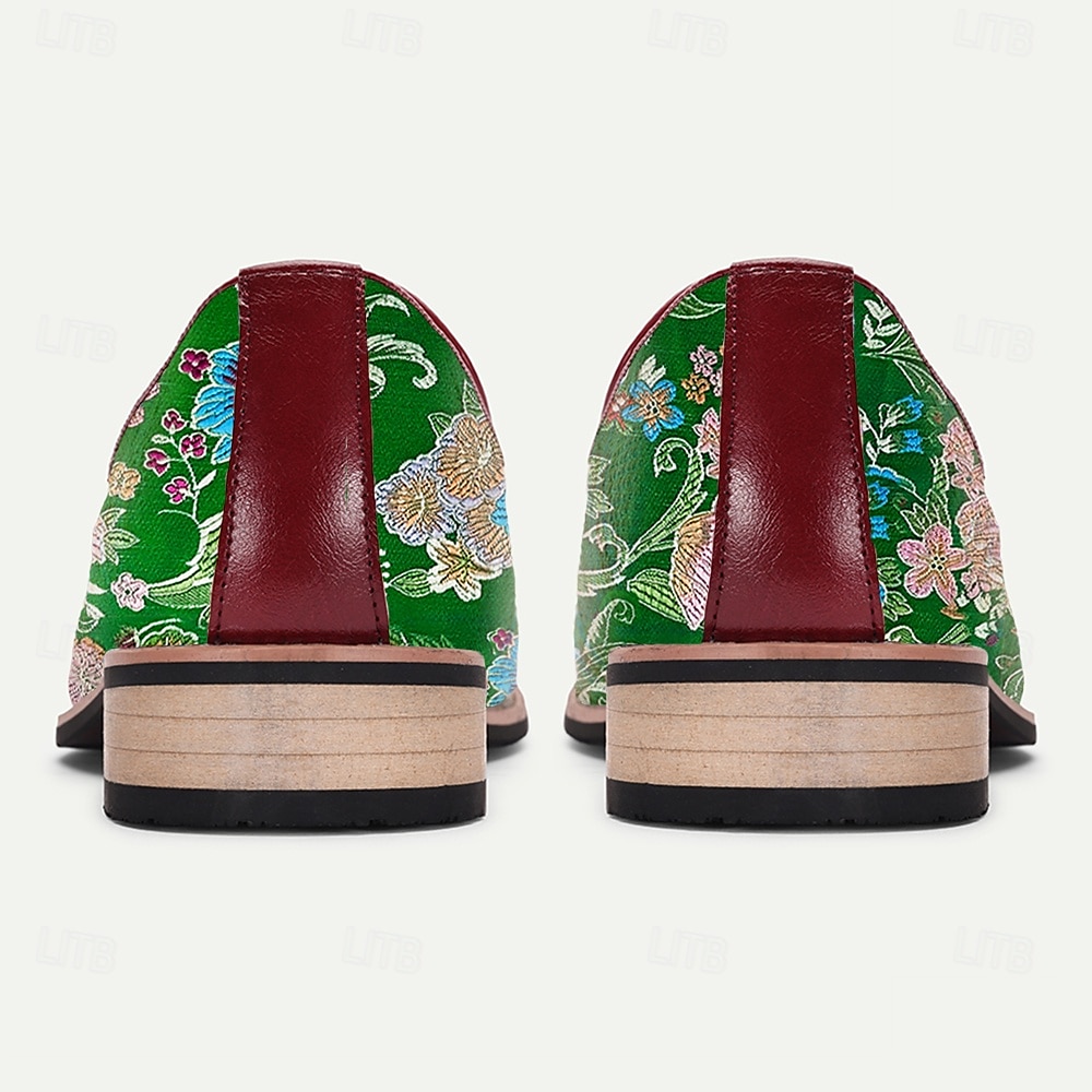 Miesten Mokkasiinit Tupsukenkä Kävely PU-nahka Jakardikangas Hengittävä Mukava Liukumaton Loaferit Apila Kesä Kevät Syksy 2025 - $46.99 –P5