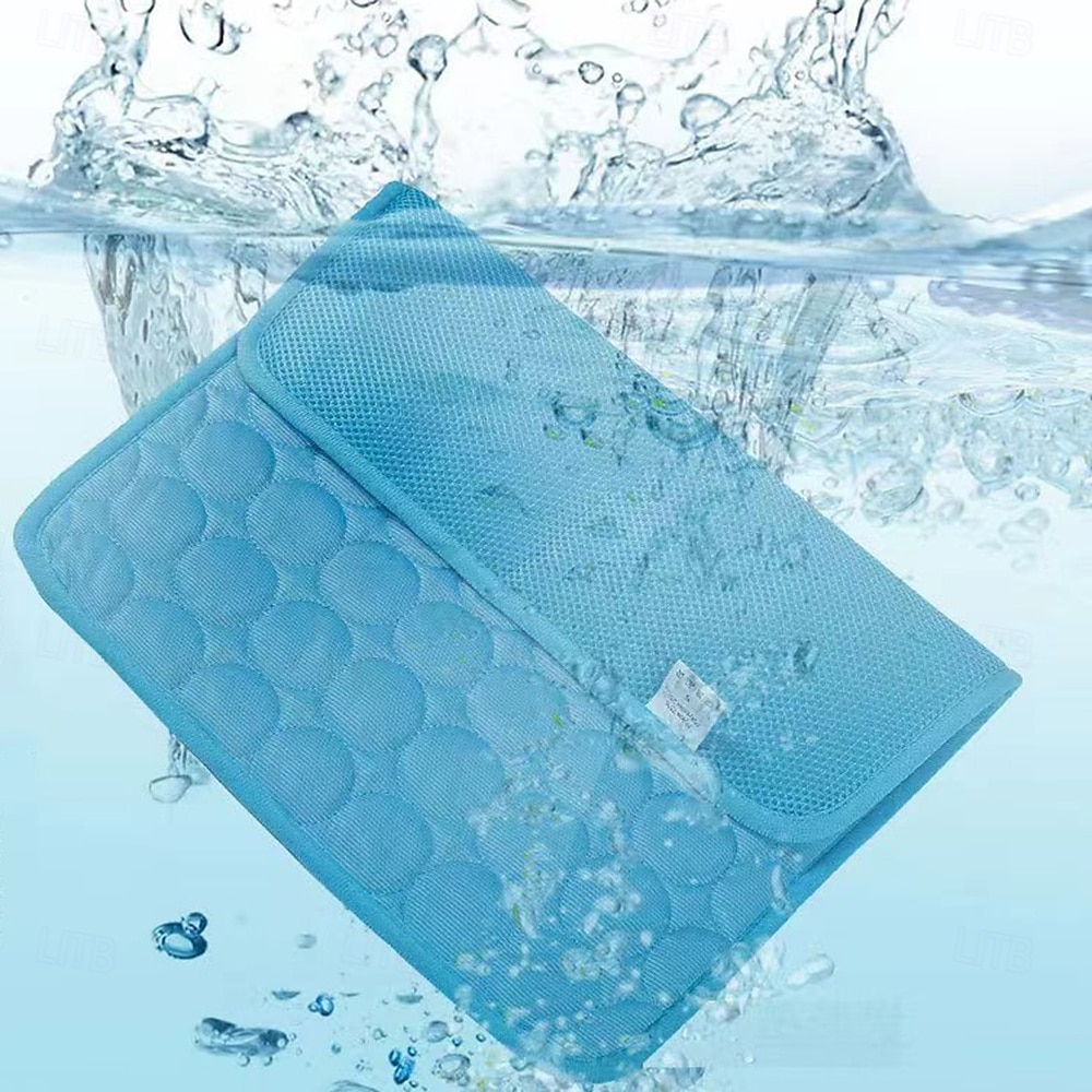Esterilla refrescante para perros: cama refrescante instantánea para perros &gatos no tóxicos &Alfombrilla antideslizante lavable a máquina para interiores. &uso de viaje 2025 - $13.99 –P3