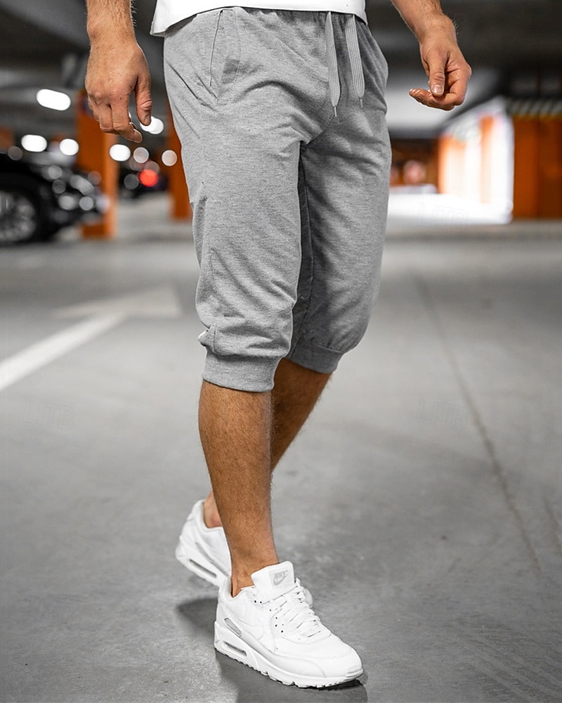 Bărbați Pantaloni scurti de atletism Pantaloni Capri Pantaloni scurți de sudoare Pantaloni scurți de vară Buzunar Cordon Talie elastică Simplu Confort Respirabil Lungime gambă În aer liber Sport 2025 - $18.99 –P4