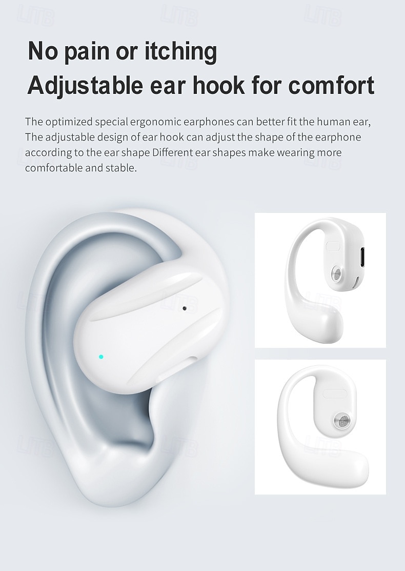YJ77 TWS In-Ear Ear Hook Bluetooth 5.2 Wireless Earphones Built-in Mic, Auto Connect, Low Delay for Android iOS 2025 - $20.99 –P8