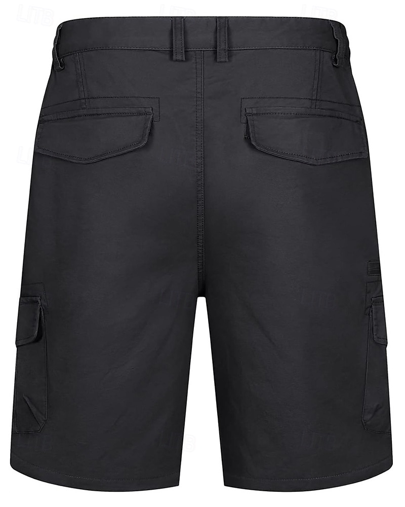 Per uomo Pantaloncini cargo Shorts Pantaloncini Estivi Elastico in vita Multi-tasche Tasca con Patta Semplice Comodità Indossabile Lunghezza al ginocchio All'aperto Sport Quotidiano Moda Casual Nero del 2025 a $40.99 –P7