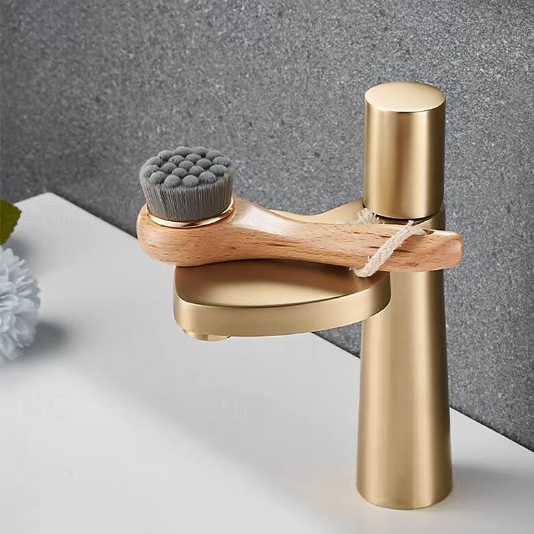 Robinet de lavabo - Cascade Électroplaqué Ensemble central Poignée unique à un trouBath Taps de 2025 ? $133.23 –P3