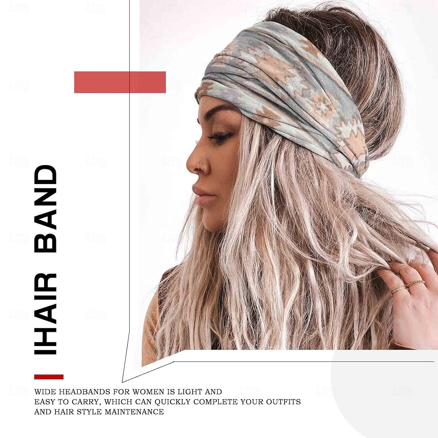 Boho Headbands Women Wide Head Bands Turban Elastic Nonslip Hairbands Workout Yoga Hair Scarfs Running Sweatband African Bohemian Head Wraps Fashion Hair Accessories for Women (D-Bohemian) 2026 - $5.49 –P6