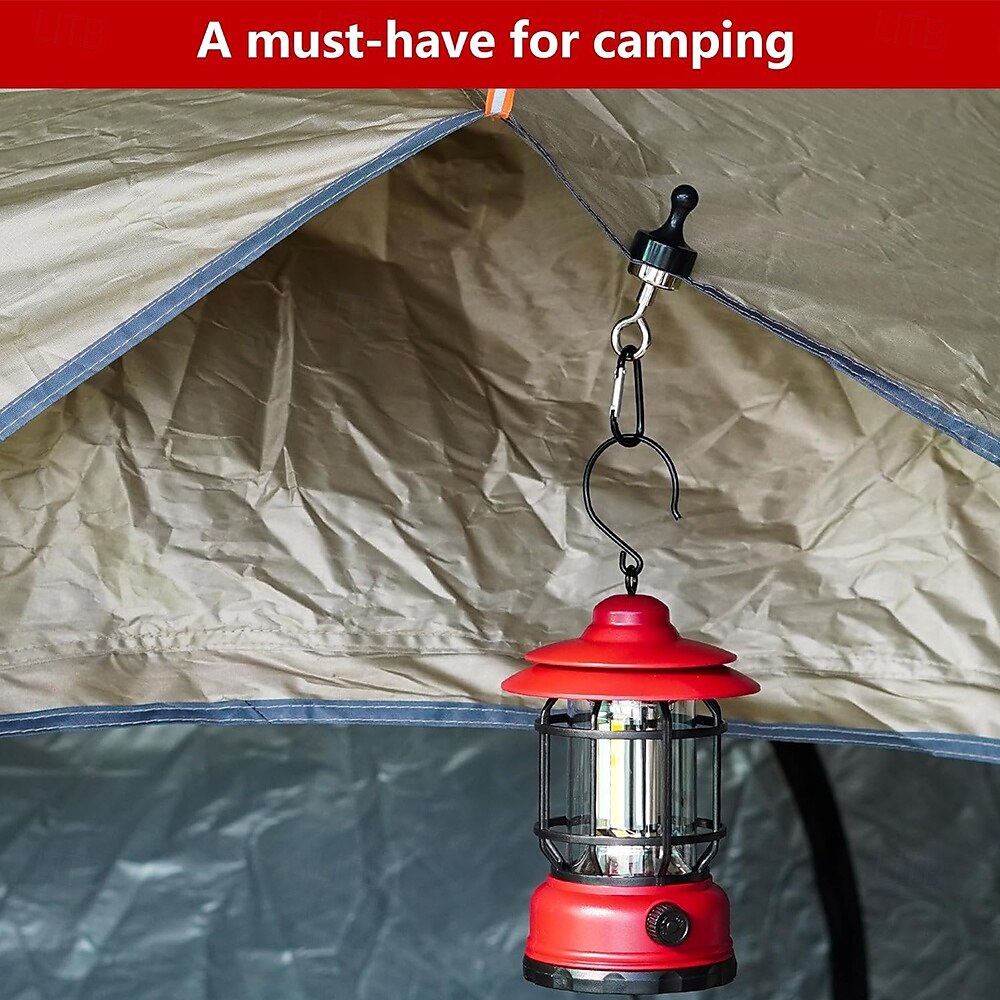 2 Sets Strong Magnet Hooks Pulling Force Rare Earth Magnetic Hooks with Countersunk Hole Eyebolt for Outdoor Hanging Camping LightSkylight Tent Fixer Hook with Mountaineering Buckle 2Pack 2025 - $12.99 –P3