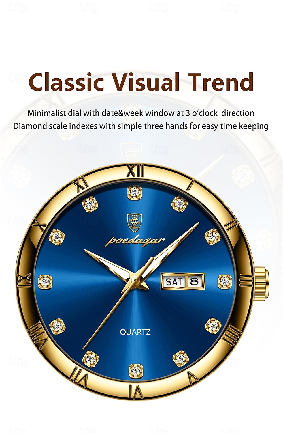 2025年 878 新作 多機能 メンズ レトロウォッチ ダブルカレンダー ナイトライト 防水 メンズ クォーツウォッチ  コレクション – $19.99 –P4