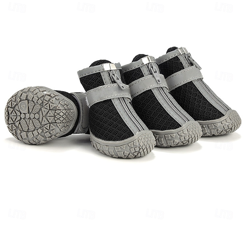 обувь для собак больших, маленьких и средних пород - дышащие ботинки для собак летом, для защиты лап на жарком асфальте, для прогулок на улице зимой, для снега, противоскользящие резиновые ботинки для 2026 - $30.99 –P5