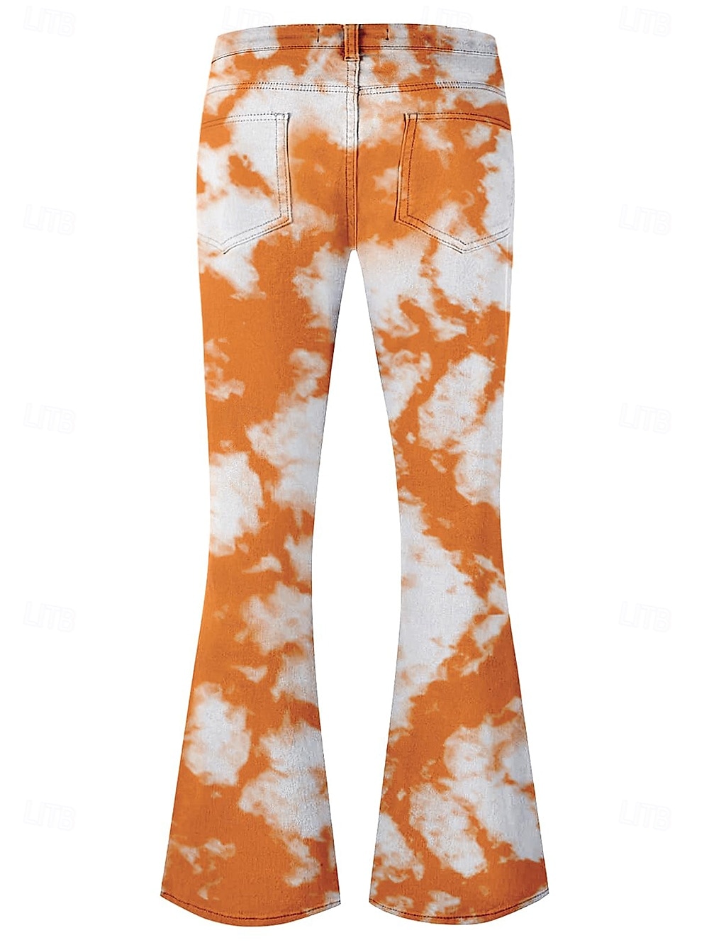 Retró 1970-es évek Klassz Bell Bottom Pants Bő nadrág Diszkó Közepes derekú Pszichedelikus Férfi Mindszentek napja Farsang Vakáció zenei fesztivál Fesztivál Felnőttek Nadrágok 2025 - $37.99 –P4