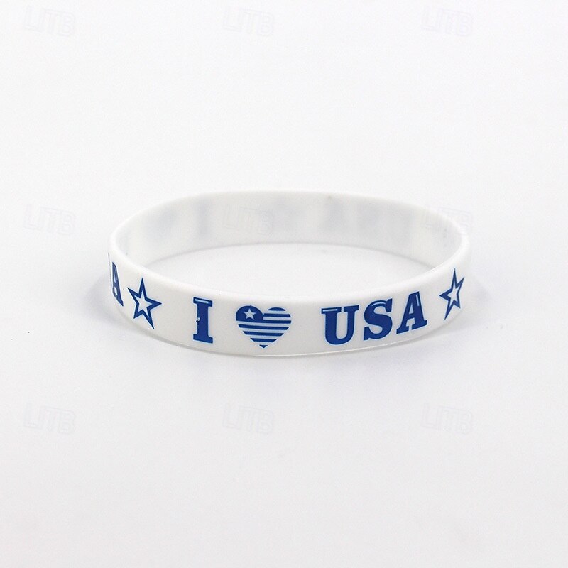 Bracelets de la fête de l'indépendance, fête nationale, bracelets en silicone pour la fête de l'indépendance des États-Unis de 2025 ? $5.99 –P5