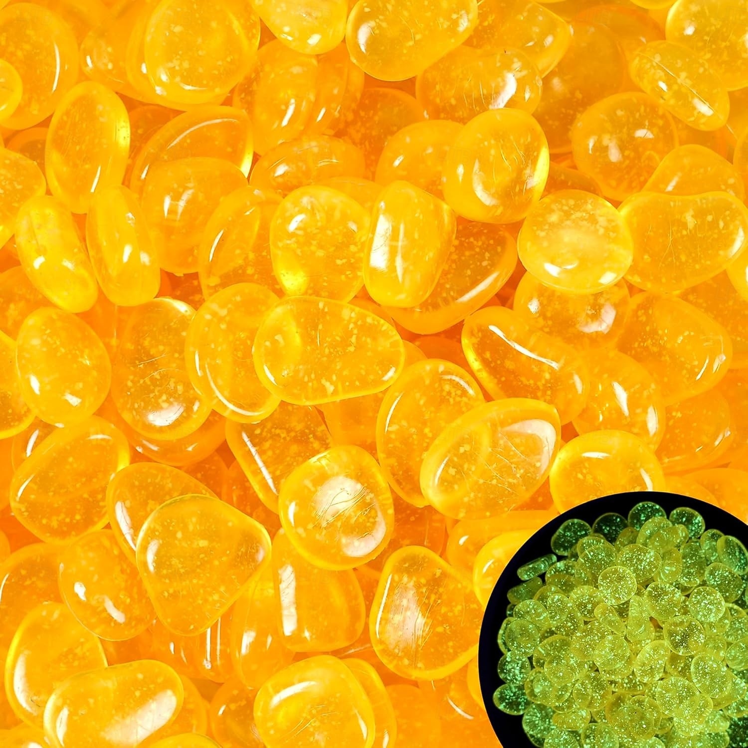 100 kpl pimeässä hohtavia kiviä, hohtavia puutarhakiviä, kimaltelevia valokiviä, hohtavia kiviä puutarhaan, ulkotiloihin, hohtavia kiviä nurmikolle, patiolle, kävelytielle, ajotielle 2026 - $9.99 –P7