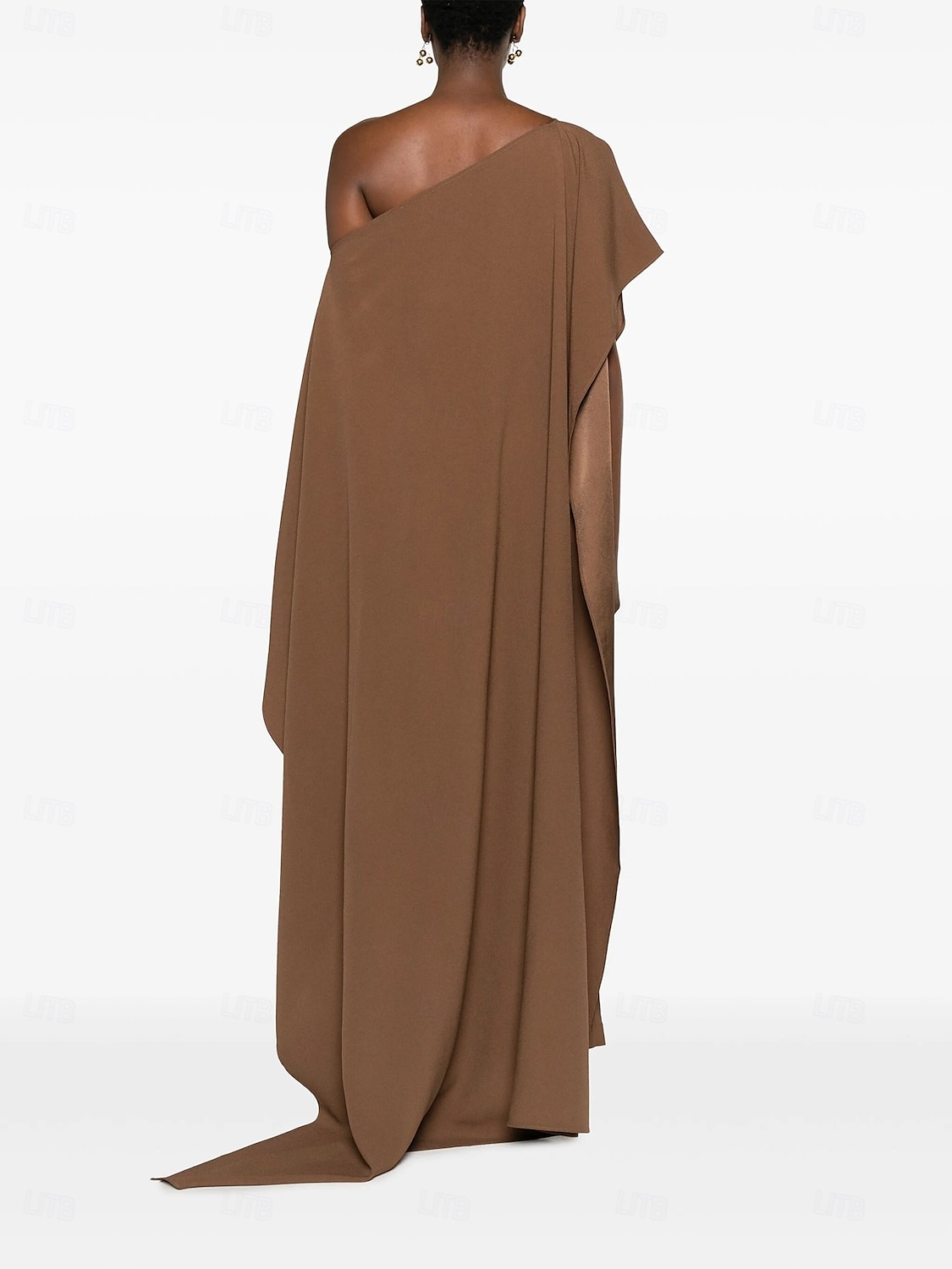 Jumpsuit Mother of the Bride Dress Elegant Simple Casual One Shoulder Floor Length Spandex Stretch Fabric Sleeveless with Cascading Ruffles Solid Color 2025 - $142.99 –P5