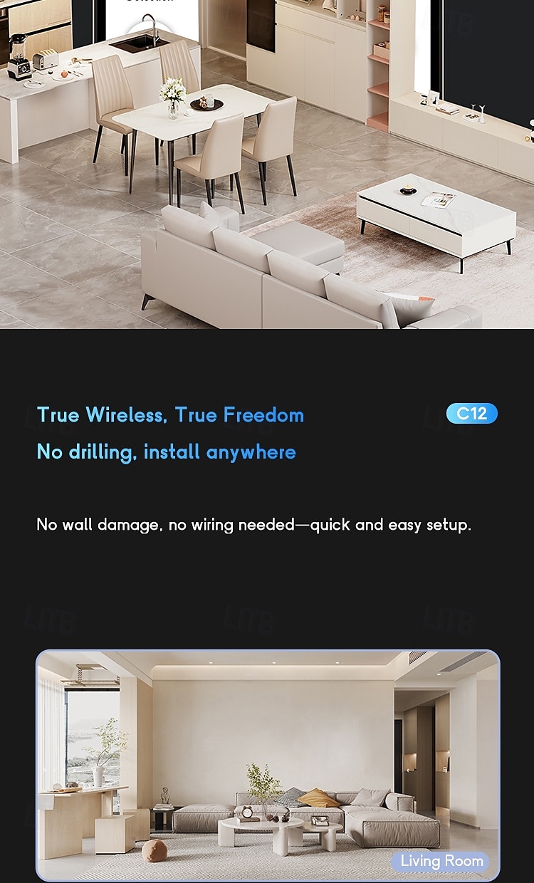 Mini Hidden Camera Wireless Indoor Camera for Home Safety1080P WiFi Nanny Cam with Magnetic Bracket90 Days Battery Life Auto Night VisionPIR Motion Detection for Home SafetyCloud & SD Storage 2025 - $51.99 –P9