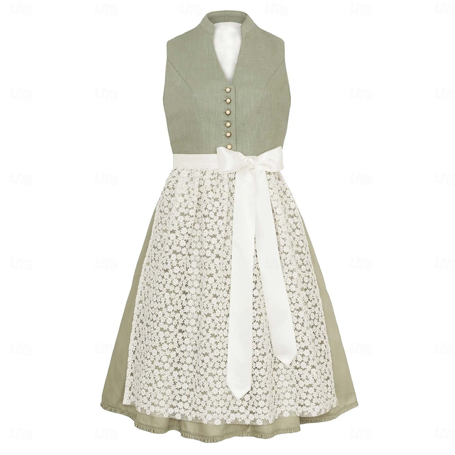 Oktoberfest Jurken Dirndl Trachtenkleider hulp in de huishouding Bavarian Duits Weiden Dames Doek in traditionele stijl Kleding Schort Zonder blouse 2025 - $55.99 –P2