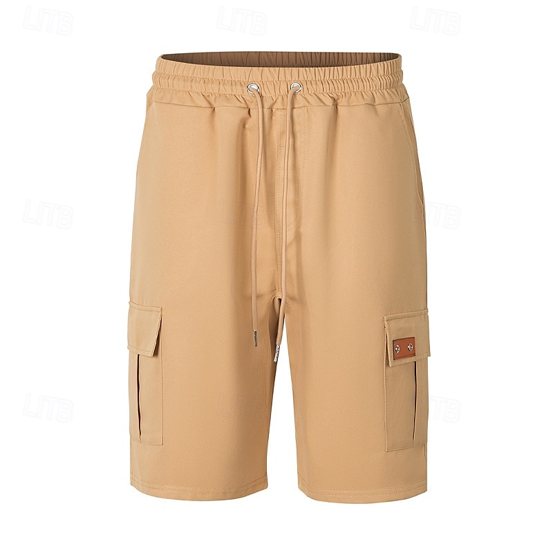 Per uomo Pantaloncini cargo Shorts Pantaloncini Estivi Coulisse Elastico in vita Multi-tasche Semplice Comodità Indossabile Lunghezza al ginocchio All'aperto Sport Quotidiano Moda Casual Nero Giallo del 2025 a $17.99 –P6
