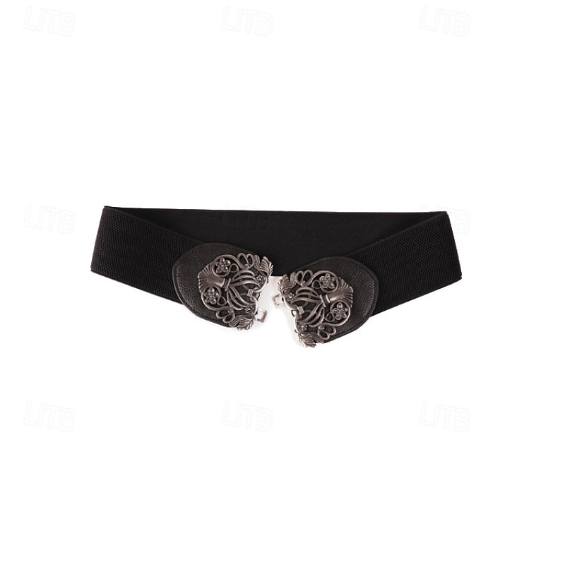 Dame Belte PU Svart Rød Kamel Beige Midjebelte Ferie Te Fest Blomstret 2026 - $16.49 –P7