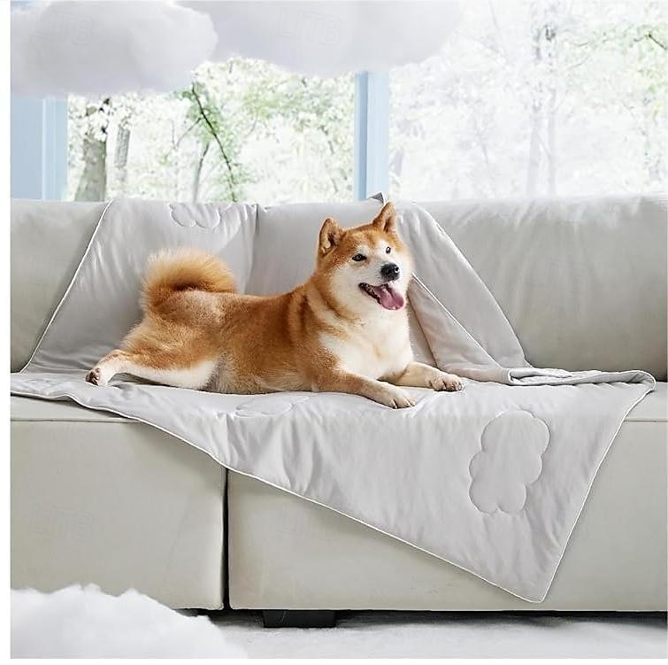 Dog Cooling Blanket For Large Dogs Washable Cool To Touch Dog Blankets For Bed Cover Soft Lightweight Cooling Dog Blanket Help Your Pet Sleep Well In Summer 2025 - $25.99 –P1