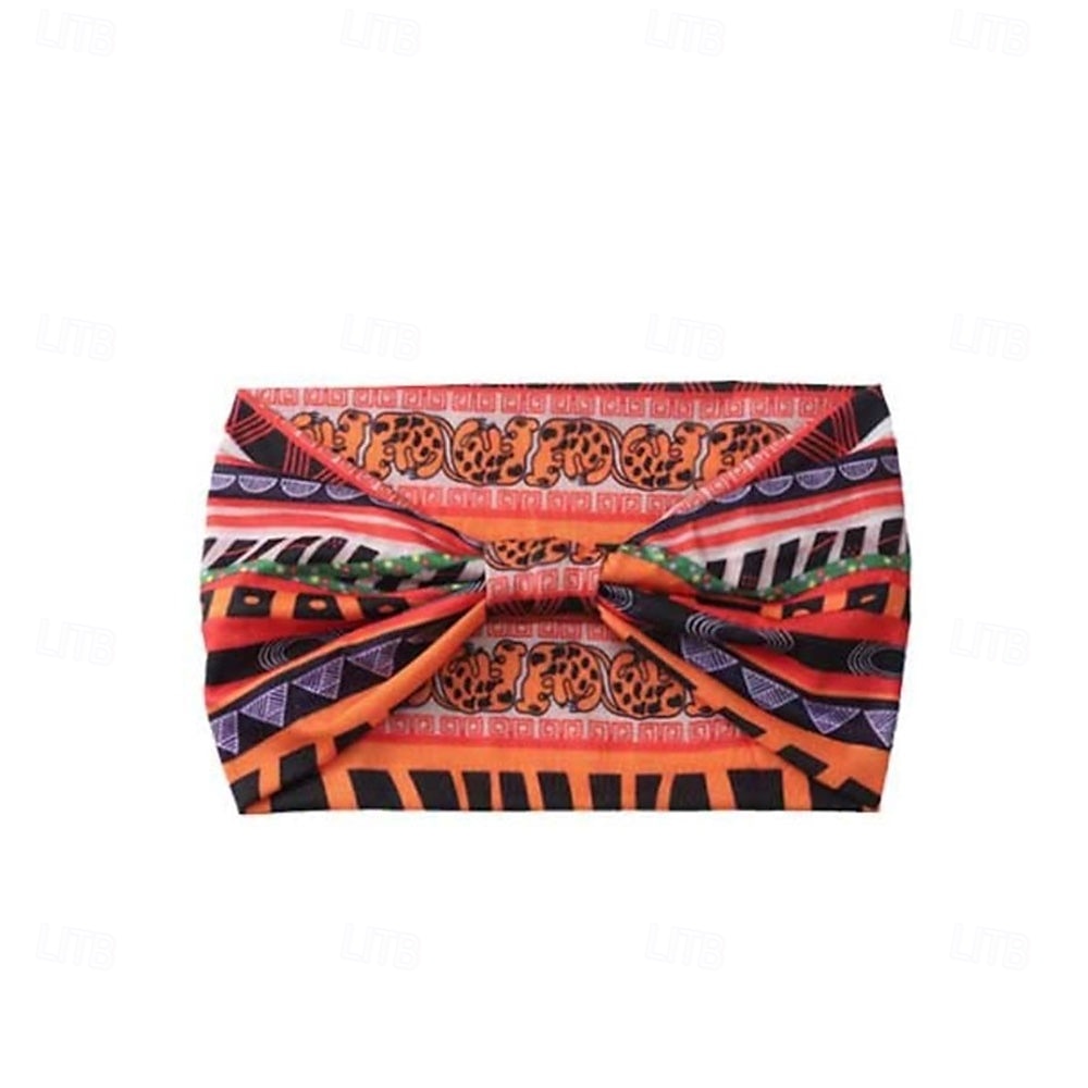 Fasce per capelli africane, fasce per capelli annodate in stile boho, fasce elastiche larghe, turbanti per yoga, sciarpe per capelli, accessori per capelli stampati per allenamento, per donna, del 2025 a $11.99 –P6