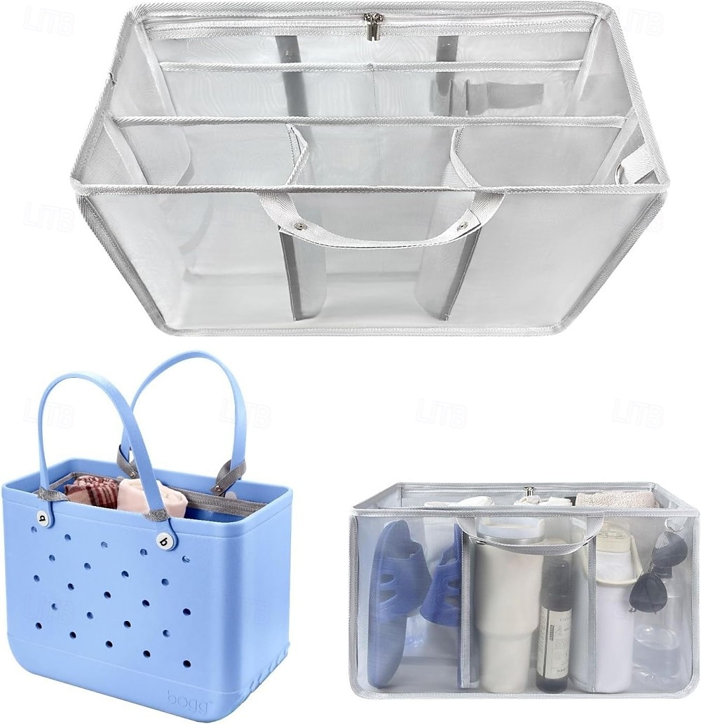 Beach Bag Organizer Insert for XL Bogg Bag, Mesh Divider Pouch Accessories, Lightweight Tote Organizer for Pool, Travel, Beach, Family Storage 2025 - $20.99 –P1