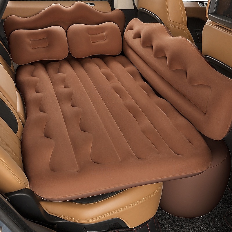 Oppblåsbar billuftmadrass med pumpe, fortykket baksete-reiseseng for SUV, bærbar soveunderlag med sidebeskyttelse for bilturcamping med biloppblåser 2025 - $76.99 –P8