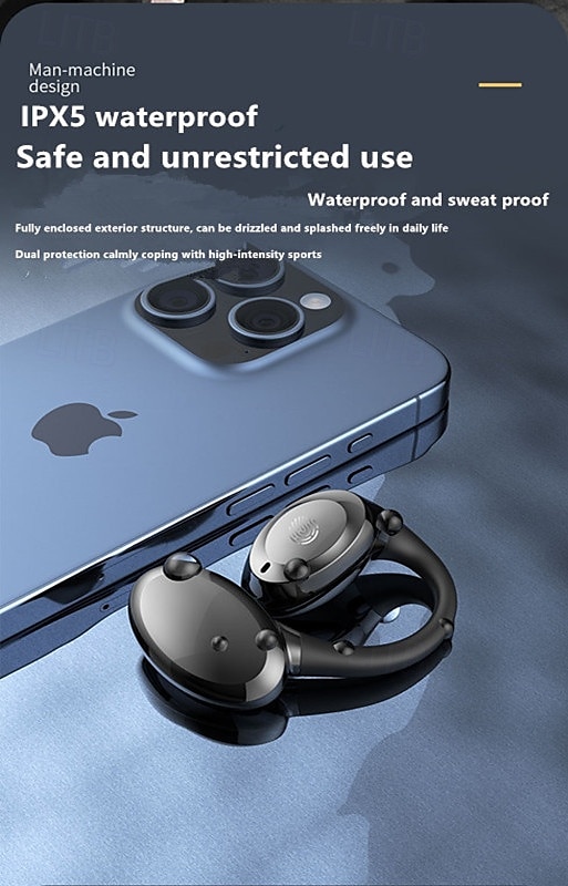 GD06 Open-Ear Wireless Earbuds Bluetooth 5.3 – TWS Clip-On Sport Headphones with Mic, Low Latency Gaming, HD Call, IPX5 Waterproof 2025 - $19.99 –P12