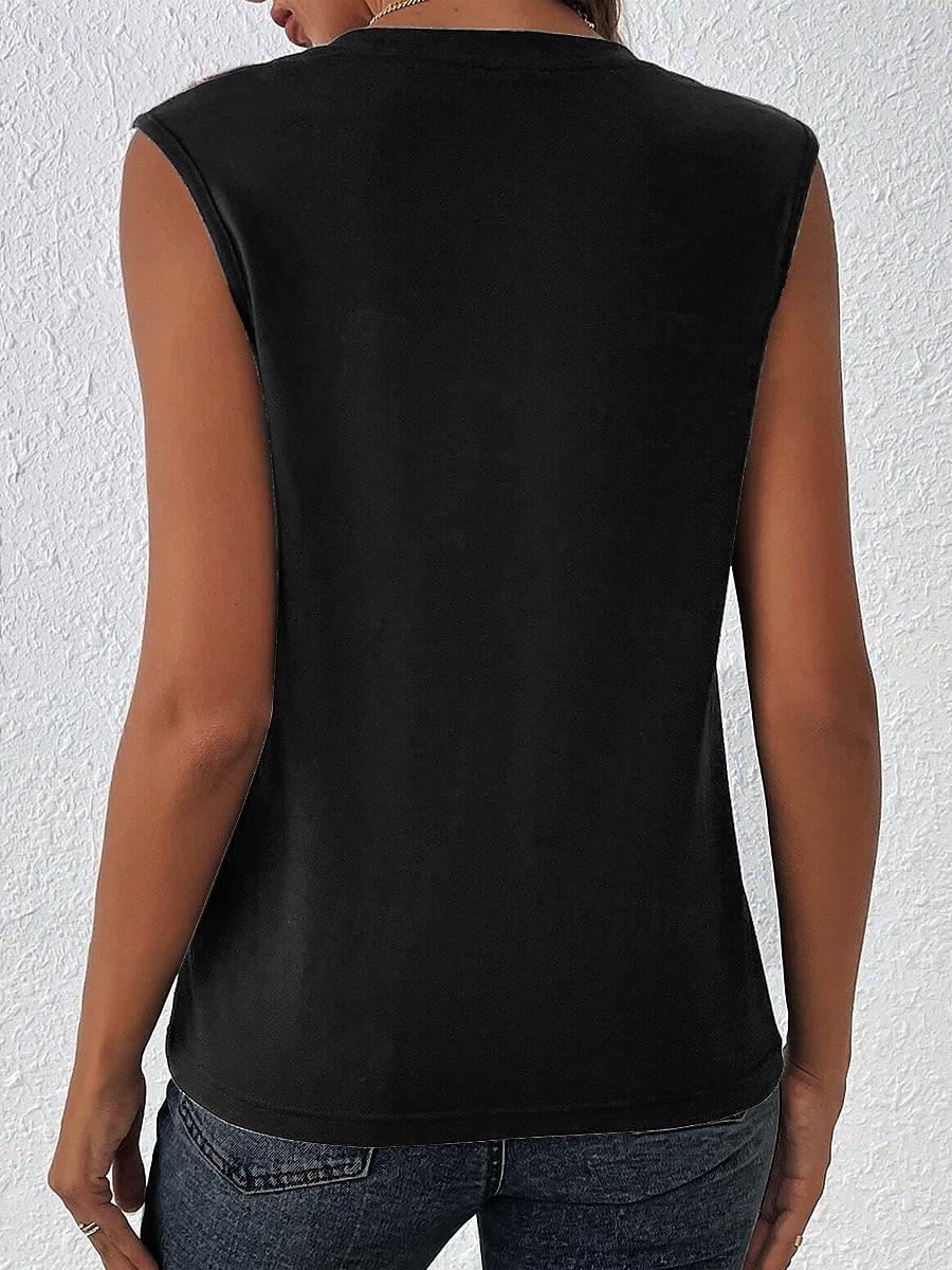 Pentru femei Camisole Tank Top Floral Grafic Elegant Boemia Epocă Fără manșon Stil Nautic Topuri obișnuite Negru Albastru piscină Vară Primăvară 2025 - $19.99 –P2