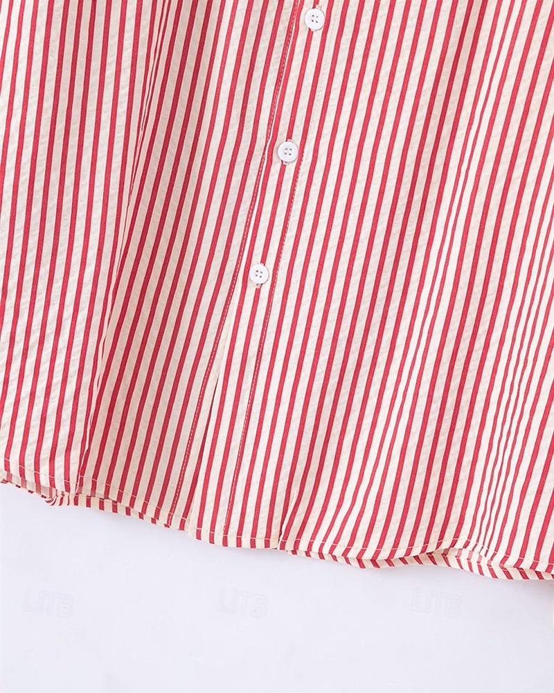 Per uomo Camicia Camicia Estiva Camicia casual Camicia da Spiaggia Camicia con Bottoni Nero Bianco Rosa Verde militare Manica Lunga Semplice Collo alla coreana Vacanza Camicia hawaiana Bottoni del 2025 a $20.99 –P6