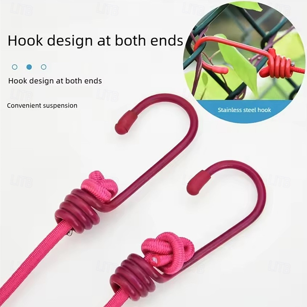 Outdoor Camping Non-slip stretch clothesline With 12Clips Travel Stretchy Clothesline Sock Line Hanging Laundry Drying Rope 2025 - $6.99 –P6