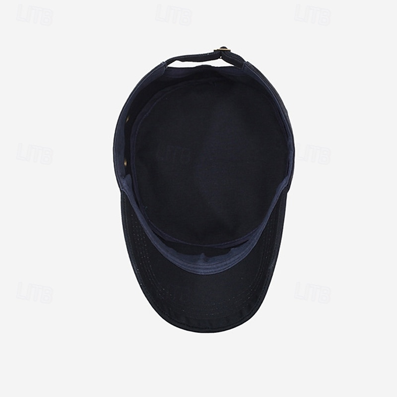 Herren Schiebermütze Sonnenhut Trucker-Kappe Schwarz Marineblau Polyester Metall Mode Lässig Straße Täglich Einfach Verstellbar Sonnenschutz Atmungsaktiv 2025 - $9.49 –P11