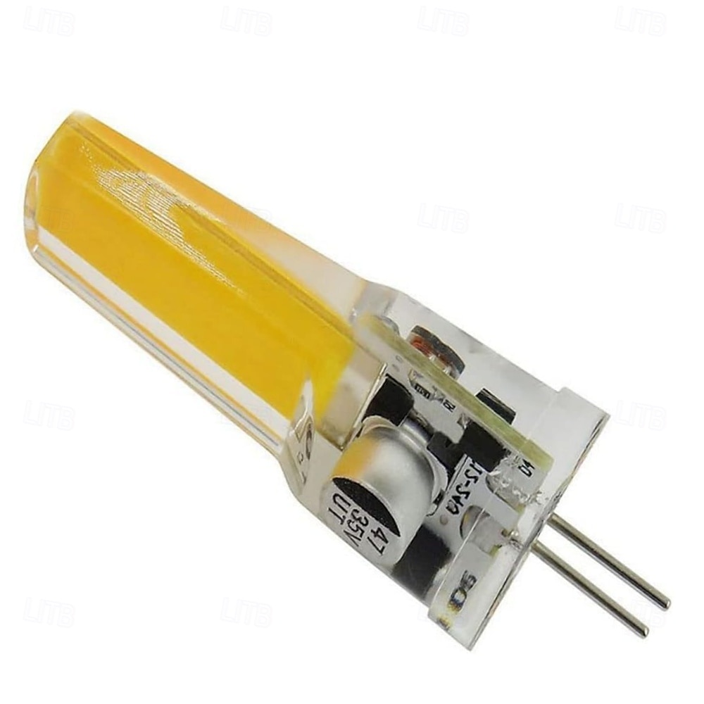 נורות לד G4 COB 5W שווה ערך ל-50W AC12V DC12-24V ניתן לעמעום נורת לד סיליקון G4 בסיס דו-פינים אור לד לבן לבן חם למנורת קריסטל נברשת 5 יחידות 2025 - $28.99 –P2