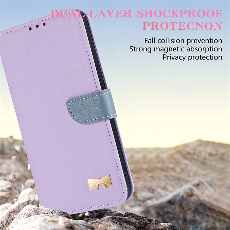 Phone Case For Samsung Galaxy S24 Ultra Plus S24 FE S23 Ultra Plus A55 A35 A25 A15 5G A53 A33 A23 A13 S25 S25 Ultra Wallet Case Flip Cover with Wrist Strap Shockproof PC PU Leather 2025 - $14.99 –P4