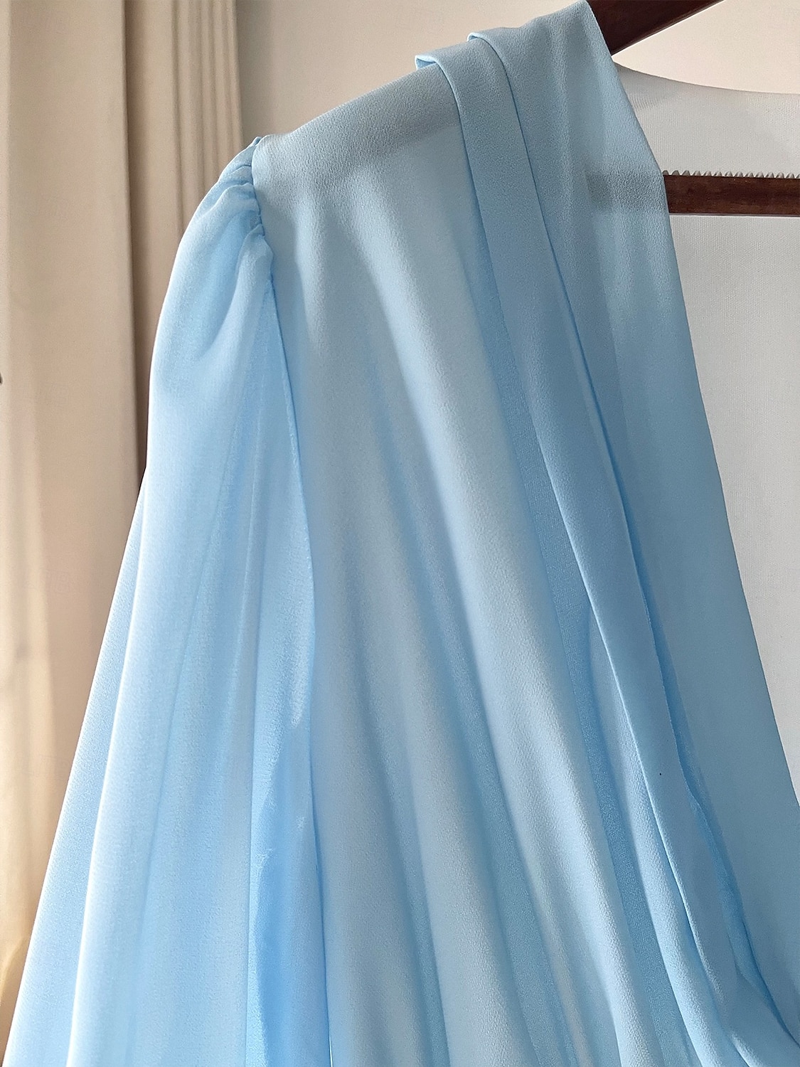 Damen Langes Kleid Maxikleid Freizeitkleid Blumenkleid Elegant Mode Romantisch Outdoor Ferien Date Normale Passform Blume Langarm V Ausschnitt Weiß Blau Sommer Frühling 2025 - $30.99 –P6