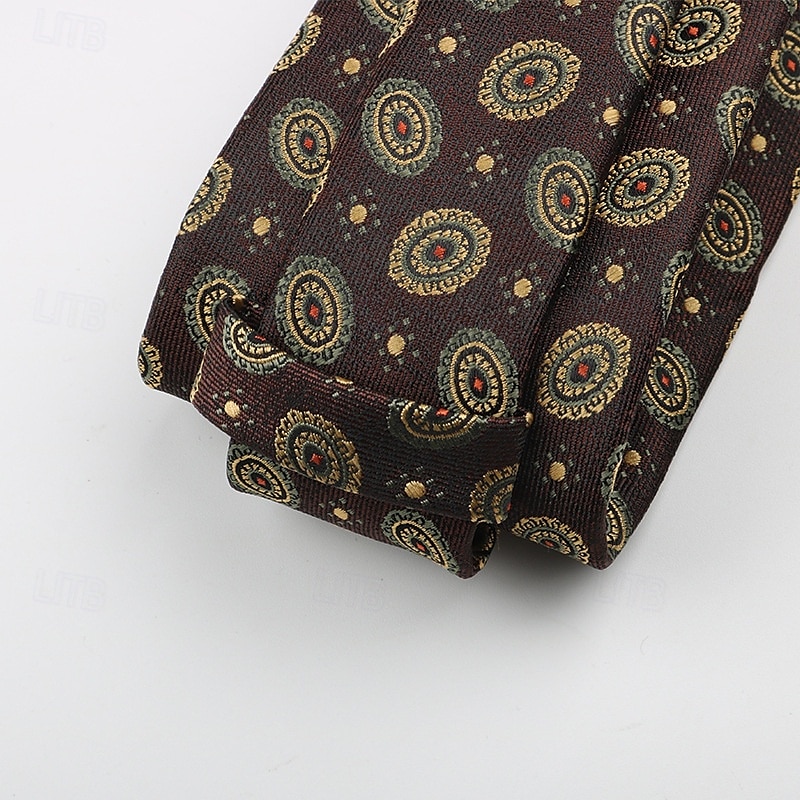 Herr Slipsar Mode Affär Jacquard Geometrisk Bröllopsfest Dagliga kläder 2025 - $5.99 –P7