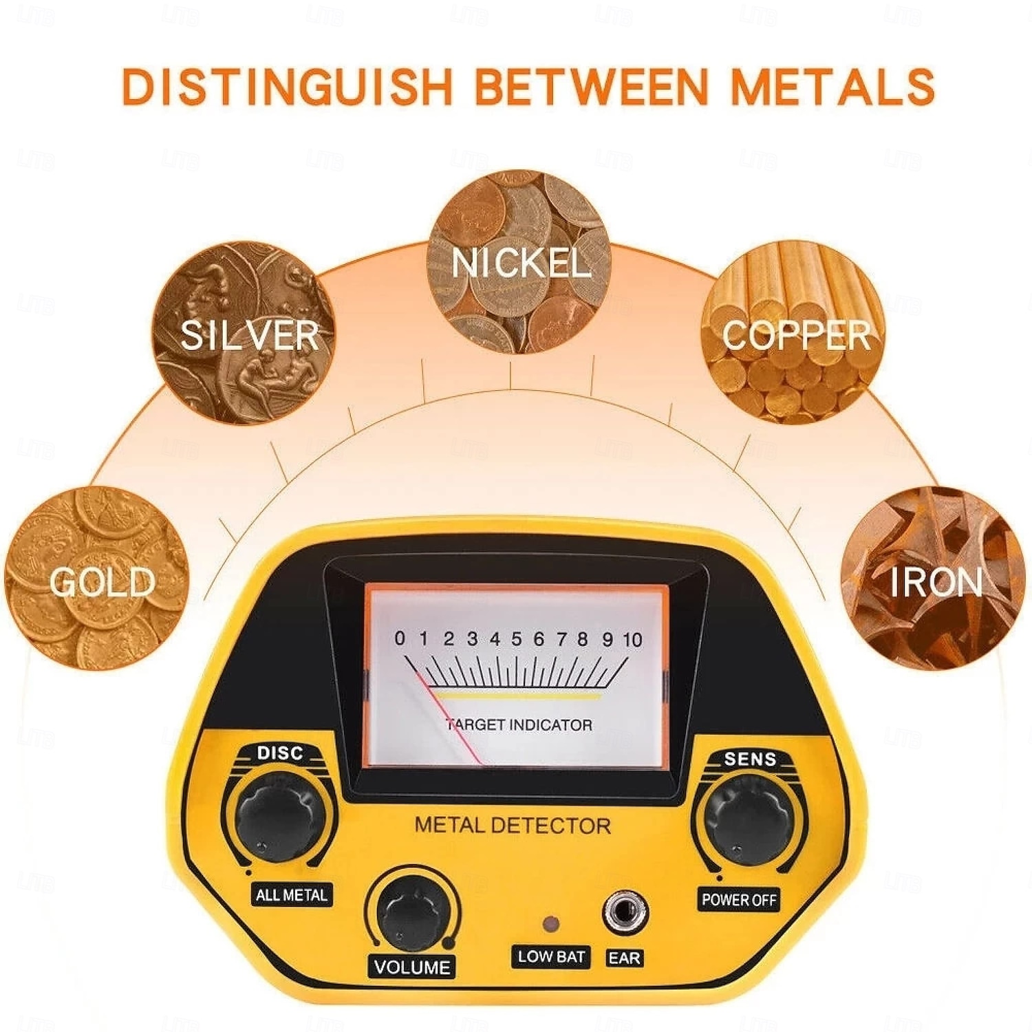 Metal detector professionale per esterni GT-5090 - rilevatore di metalli impermeabile ad alta precisione per oro/argento/rame/ferro con display LCD intelligente &altezza regolabile del 2025 a $145.99 –P3