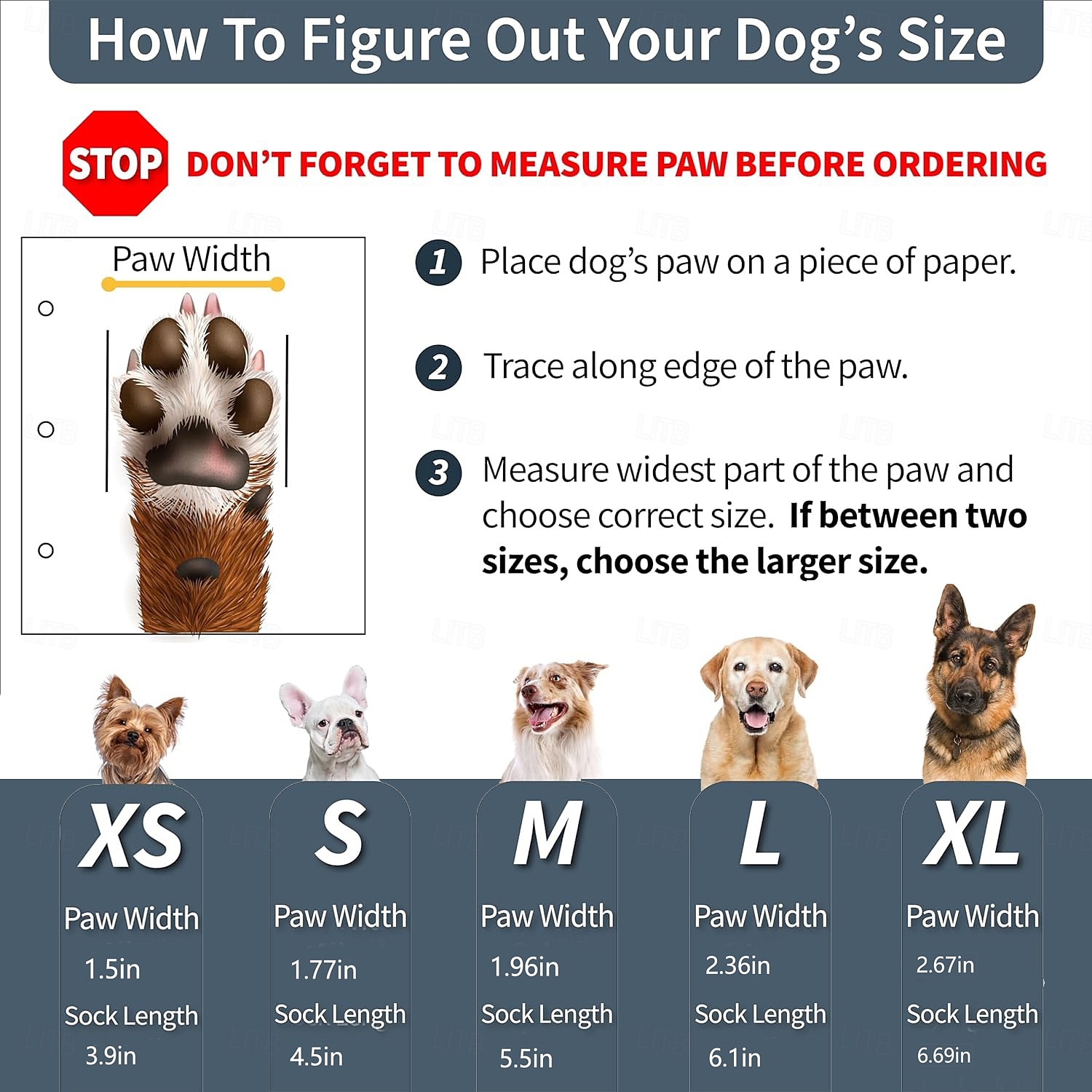 TigerToes Premium Non-Slip Dog Socks for Hardwood Floors - Extra-Thick Grip That Works Even When Twisted - Prevents Licking Slipping and Great for Dog Paw Protection 2025 - $13.99 –P7