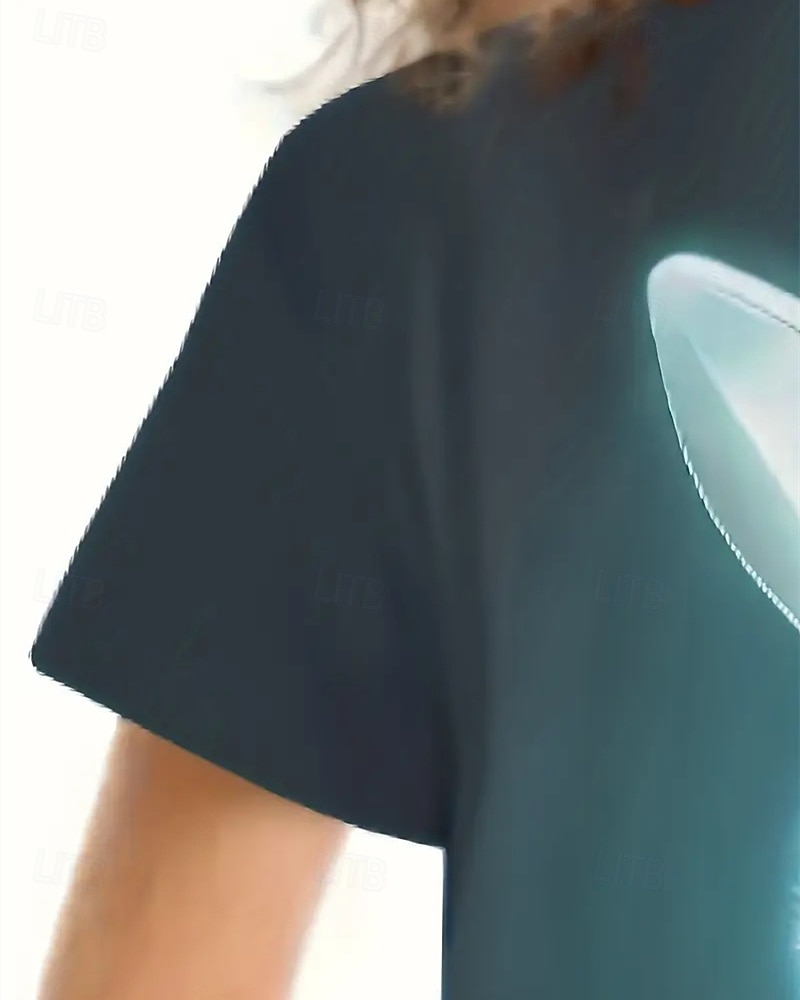 Девочки 3D Кролик Футболка С короткими рукавами Лето Весна Мода Классический Дети 4-12 лет Вырез под горло на открытом воздухе Повседневные Стандартный 2026 - $11.99 –P5