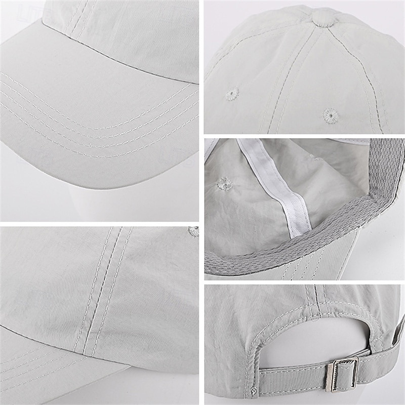 Baseball sapka Tenisz sapka Férfi Sapka Egyszínű Klasszikus Divat Légáteresztő Gyors szárítás mert Tenisz Baseball Futás Nyár Fehér Sárga Zöld 2025 - $11.49 –P6