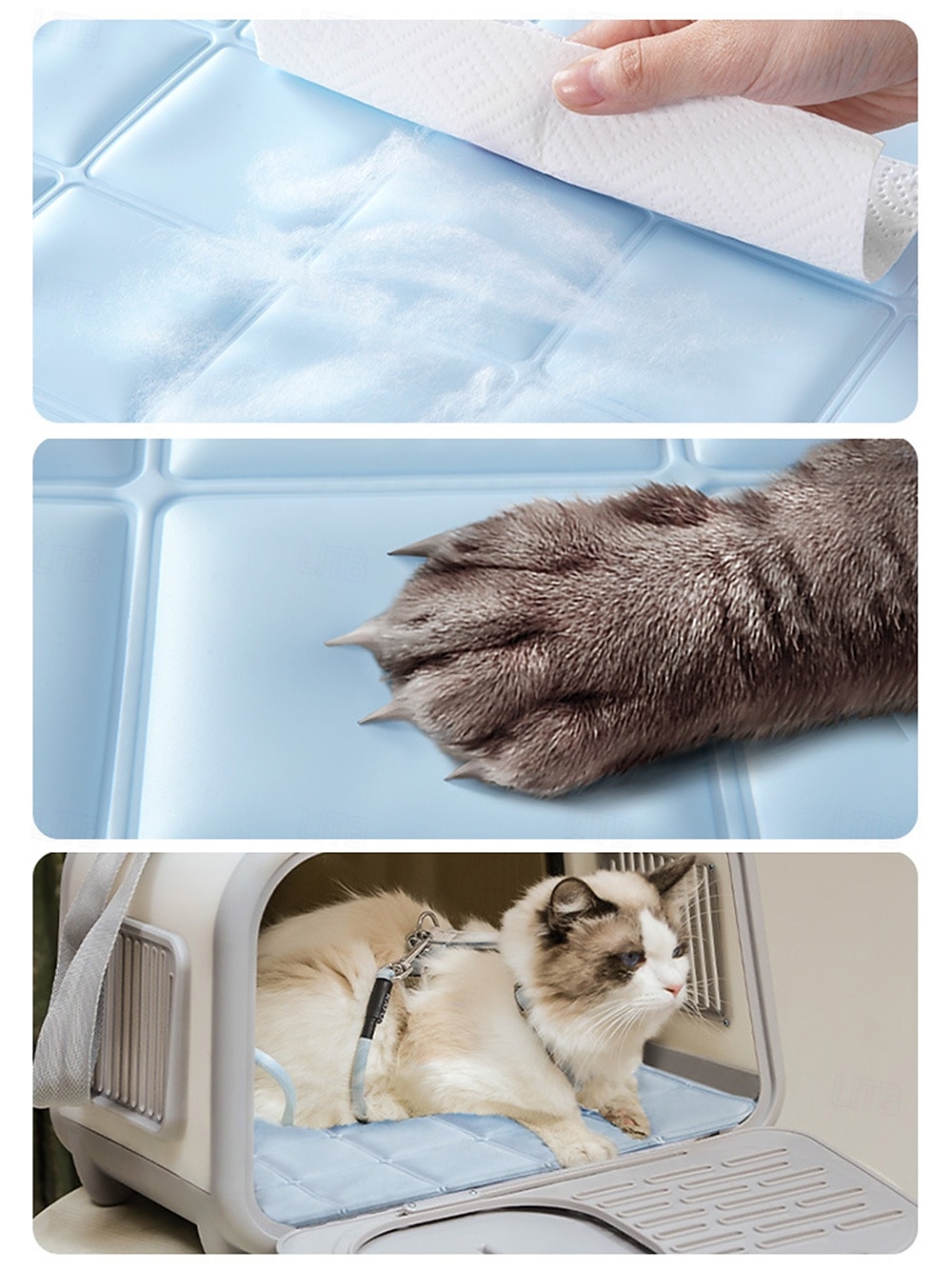 hondenkoelmat - direct verkoelend hondenbed &katten niet giftig &machinewasbare antislip bodem koelmat voor binnen &reisgebruik 2026 - $13.99 –P10